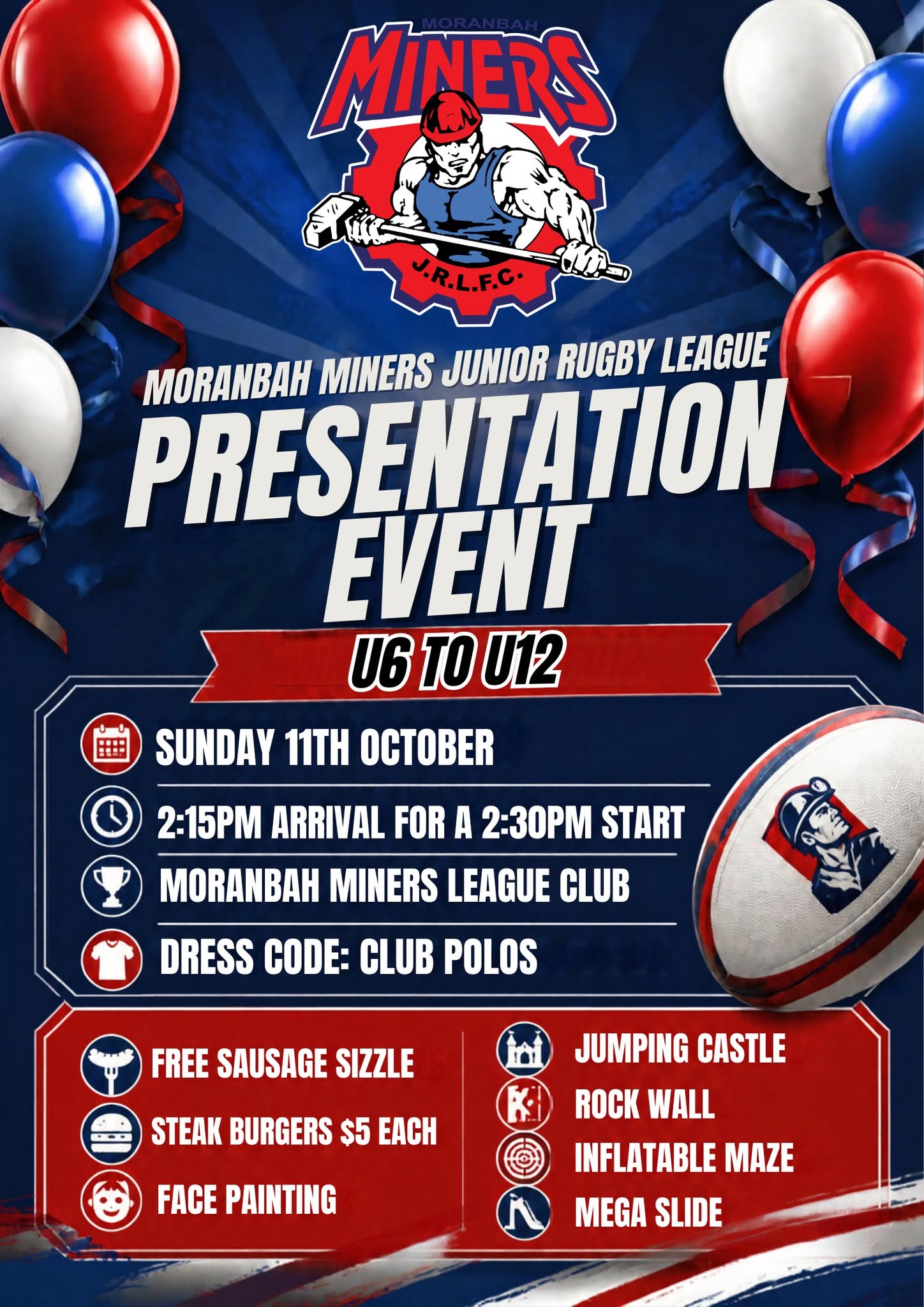 11 Oct Junior Miners Presentations U6-U12